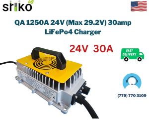 QA 1250A 24V (Max 29.2V) 30amp LiFePo4 Charger