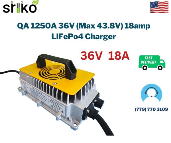 QA 1250A 36V (Max 43.8V) 18amp LiFePo4 Charger