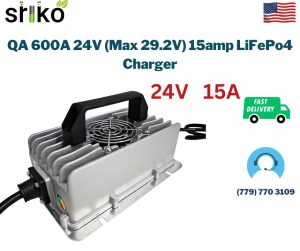 QA 600A 24V (Max 29.2V) 15amp LiFePo4 Charger