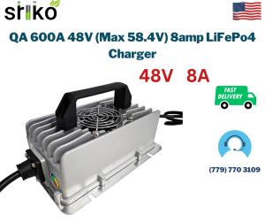 QA 600A 48V (Max 58.4V) 8amp LiFePo4 Charger