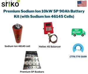 Premium Sodium Ion 10kW 5P 90Ah Battery Kit (with Sodium Ion 46145 Cells)