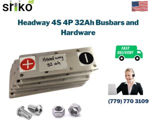 Headway 4S 4P 32Ah Busbars and Hardware