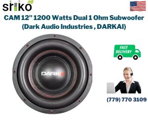 CAM 12" 1200 Watts Dual 1 Ohm Subwoofer (Dark Audio Industries , DARKAI)