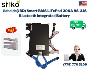 Jiabaida(JBD) Smart BMS LiFePo4 200A 8S-21S Bluetooth Integrated Battery