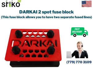 DARKAI 2 spot fuse block (This fuse block allows you to have two separate fused lines)