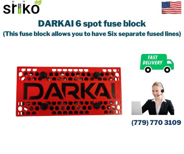 DARKAI 6 spot fuse block (This fuse block allows you to have Six separate fused lines)