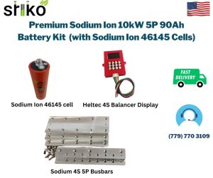 Premium Sodium Ion 10kW 5P 90Ah Battery Kit (with Sodium Ion 46145 Cells)