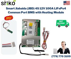 Smart Jiabaida (JBD) 4S 12V 100A LiFePo4 Common Port BMS with Heating Module