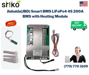 Jiabaida(JBD) Smart BMS LiFePo4 4S 200A BMS with Heating Module