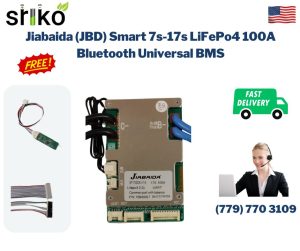 Jiabaida (JBD) Smart 7s-17s LiFePo4 100A Bluetooth Universal BMS