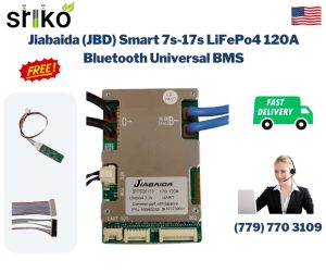 Jiabaida (JBD) Smart 7s-17s LiFePo4 120A Bluetooth Universal BMS
