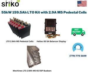 55kW 159.5Ah LTO Kit with 2.9A M5 Pedestal Cells