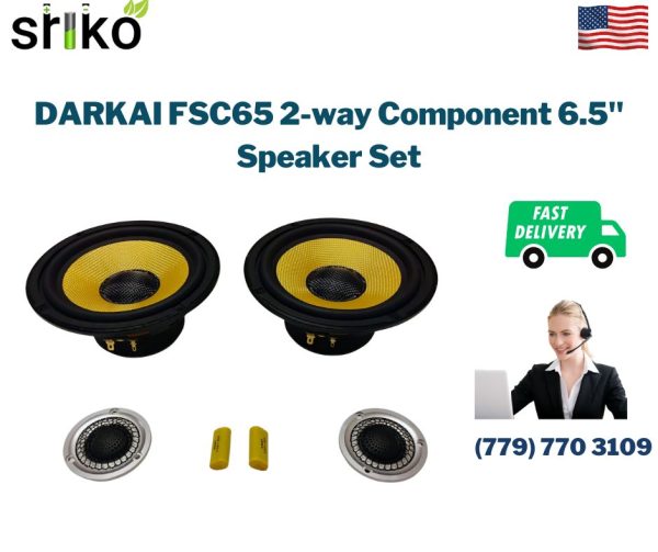 DARKAI FSC65 2-way Component 6.5" Speaker Set
