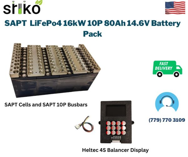 SAPT LiFePo4 16kW 10P 80Ah 14.6V Battery Pack
